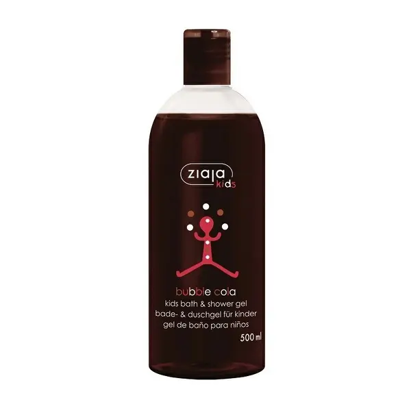 Gel de Dus pentru Copii, Ziaja Kids, Bubble Cola, pentru Curatare Delicata, Varsta 3+ Ani, Aroma Cola, 500ml