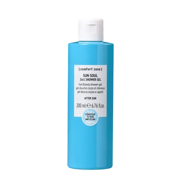 Gel de dus pentru par si corp Comfort Zone Sun Soul 2 in 1 Shower Gel 200ml