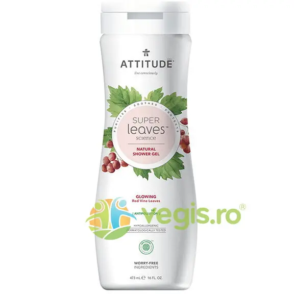 Gel de Dus pentru Stralucirea Pielii cu Frunze de Vita de Vie Super Leaves 473ml