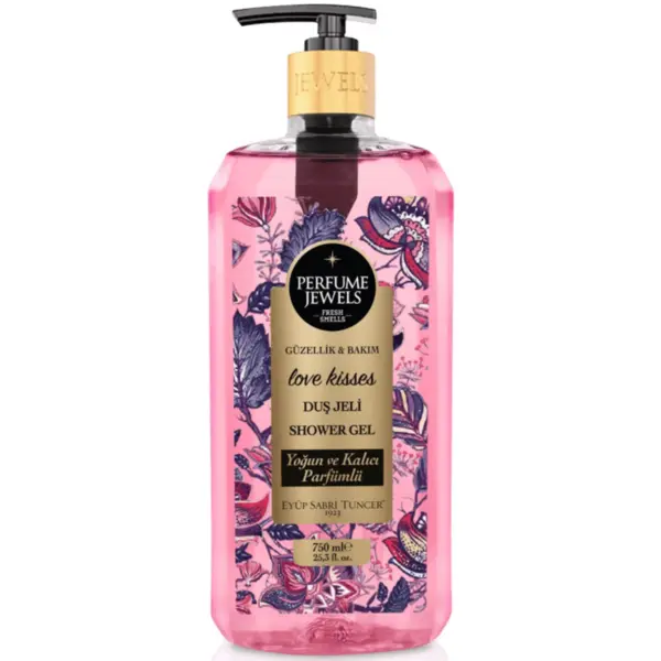 Gel de dus Perfume Jewels Love Kisses, 750ml, Eyüp Sabri Tuncer