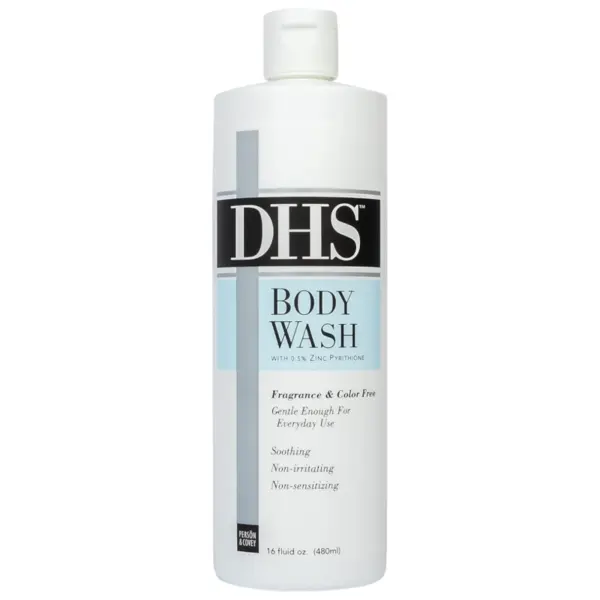 Gel de Dus, Person & Covey DHS, pentru Pielea Sensibila si cu Tendinta Atopica, Calmeaza Iritatiile si Pruritul, cu Pirition Zinc 0.5%, 480ml