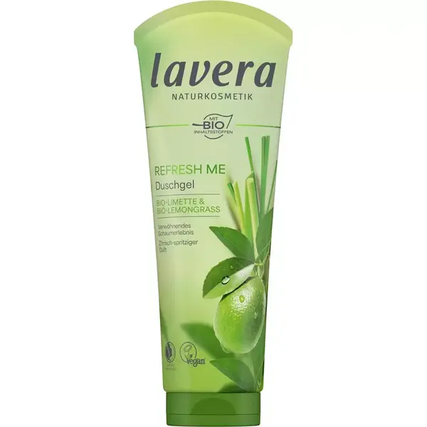 Gel de dus Refresh Me cu lime si lemongrass bio - 250 ml