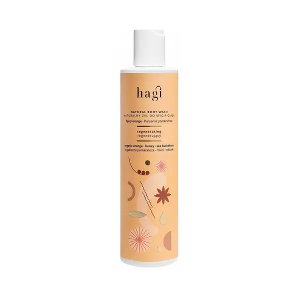 Gel de dus regenerant Spicy Orange, 300ml, Hagi