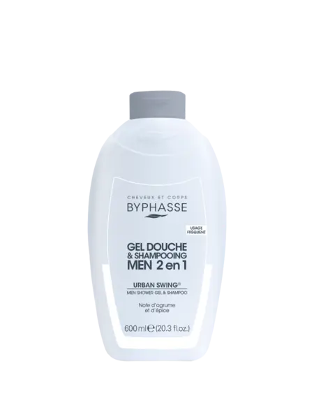 Gel de dus & Sampon 2in1 Men Urban Swing, 600ml, Byphasse