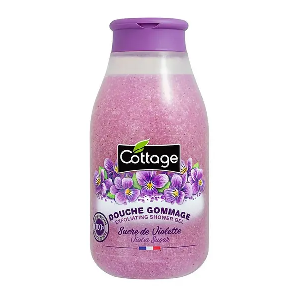 Gel de Dus Scrub Cottage cu Extract de Violete, 270 ml