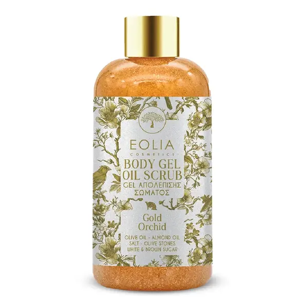 Gel de dus scrub pentru corp, Gold Orhid, 250ml, Eolia