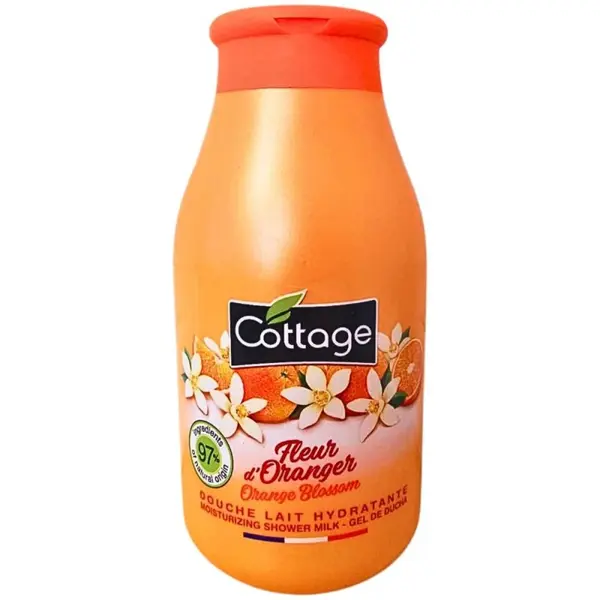Gel de Dus si Lapte de Baie Cottage Flori de Portocal, 250 ml