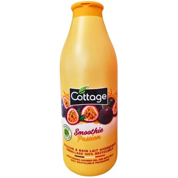 Gel de Dus si Lapte de Baie Cottage, Smoothie Passion, 750 ml