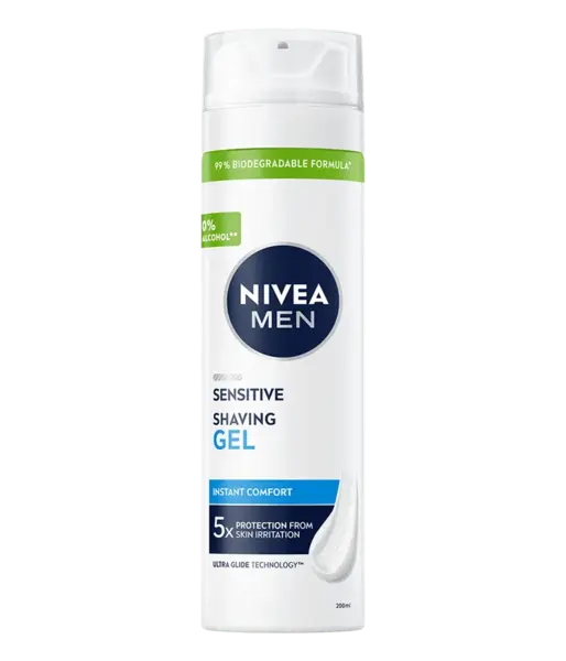 Gel de ras Men Sensitive, 200ml, Nivea