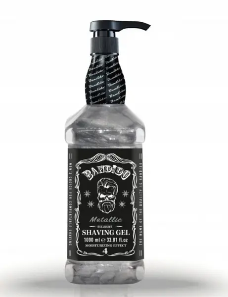 Gel De Ras Profesional, Metallic Exclusive, Bandido, 1000 ml