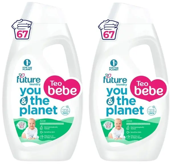 Gel de spălat concentrat Future baby - Aloe, 2 x 2,7 l