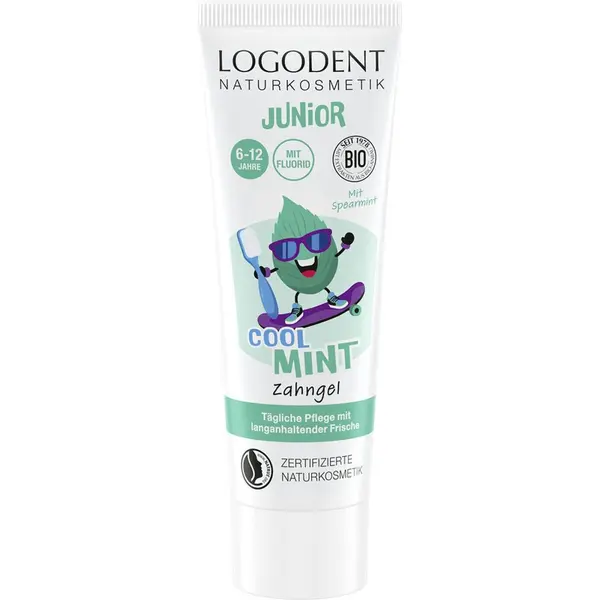 Gel dentar cu menta pentru copii 6-12 ani - 75 ml
