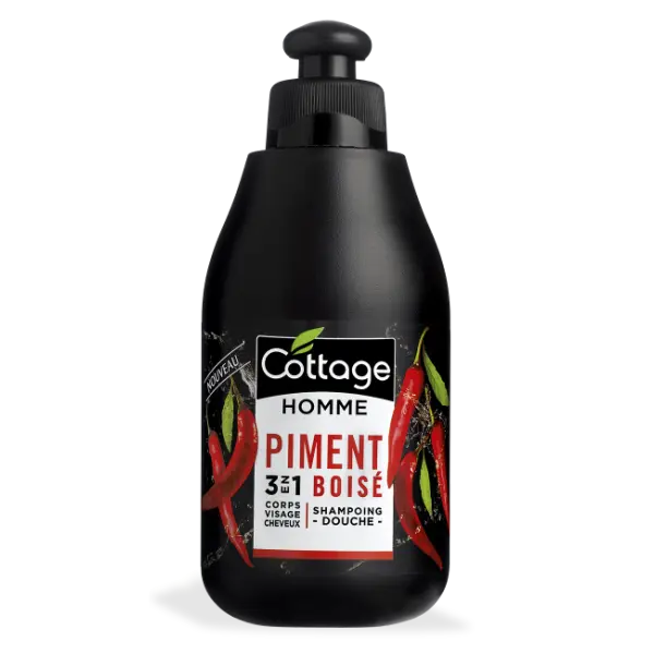Gel dus si sampon Wooded Pepper Men, 250ml, Cottage