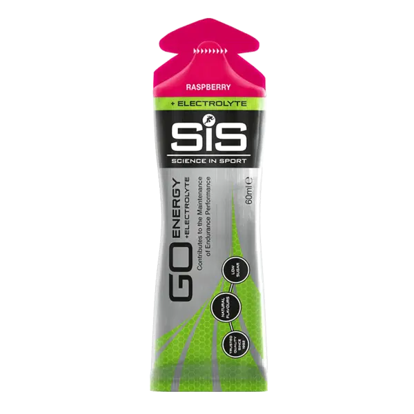 Gel energizant cu zmeura Go Energy Electrolyte, 60ml, SiS