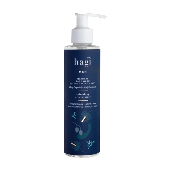 Gel facial natural de curatare pentru barbati Ahoy Captain, 200ml, Hagi