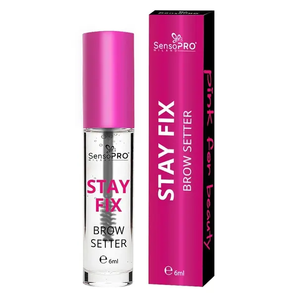 Gel fixare sprancene transparent Stay Fix, SensoPRO Milano