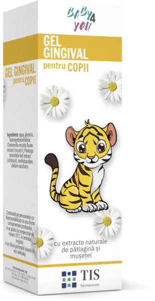 Gel gingival pentru copii Baby4You, 15ml, Tis Farmaceutic