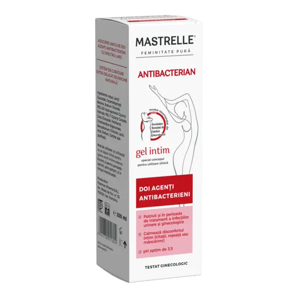 Gel intim antibacterian Mastrelle, 200ml, Doctor Fiterman