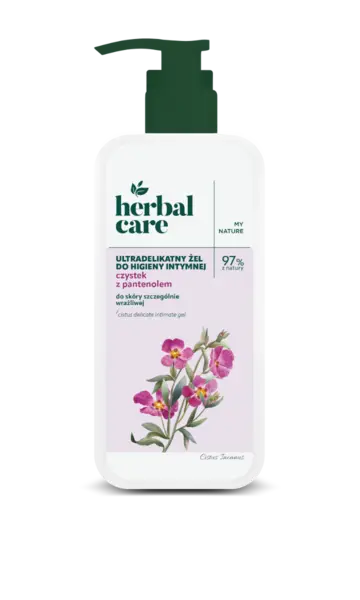 Gel intim delicat cu extract de cistus si pantenol Herbal Care, 330ml, Farmona