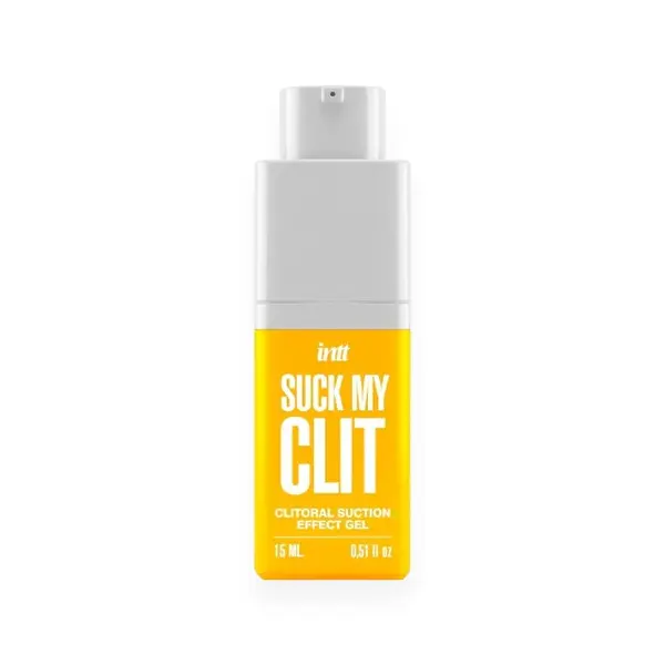Gel intim INTT Suck my Clit, acțiune triplă de vibrație, pulsație și efect de încălzire progresivă, aromă de mango, 15 ml