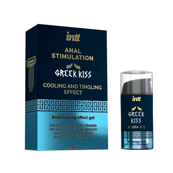 Gel INTT – Greek Kiss, pentru relaxare anală, cu efect de răcire, 15 ml