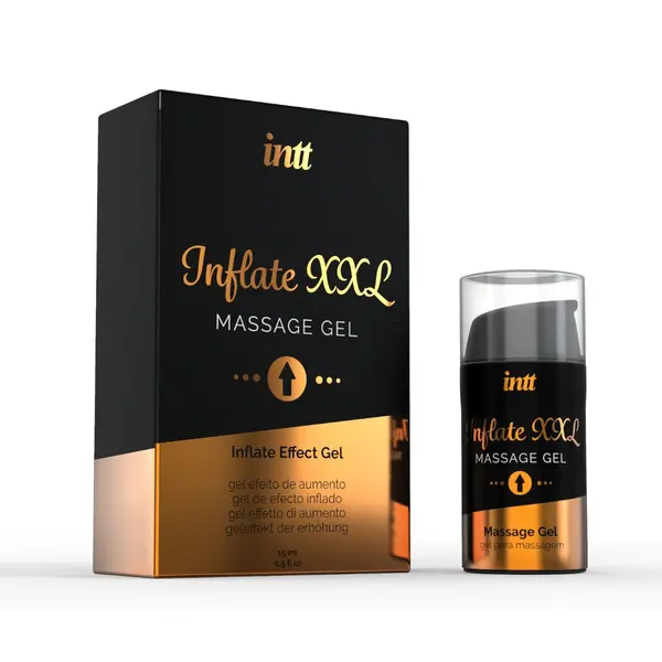 Gel INTT - Inflate XXL, pentru stimularea potenței masculine, mărirea penisului și erecție puternică, 15 ml