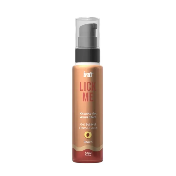 Gel INTT – Lick Me Peach, cu efect de încălzire și aromă de piersică, 50 ml