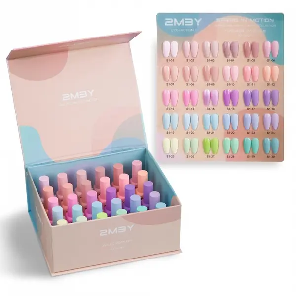 Gel Lack Collection 1 - Spring Pastel - set 30 buc