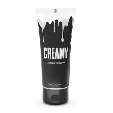 Gel lubrifiant Creamy – Cum, pe bază de apă, cu textură realistă de spermă, pentru lubrifiere anală și vaginală, 70 ml