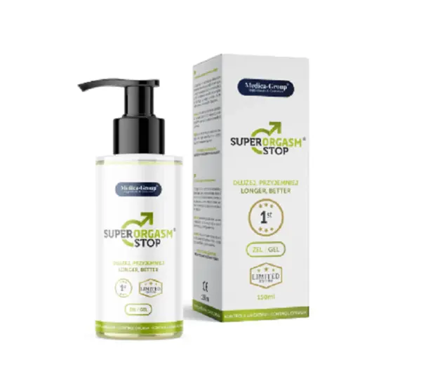 Gel Medica Group - Super Orgasm Stop, pentru întârzierea ejaculării și controlul plăcerii masculine, 150 ml