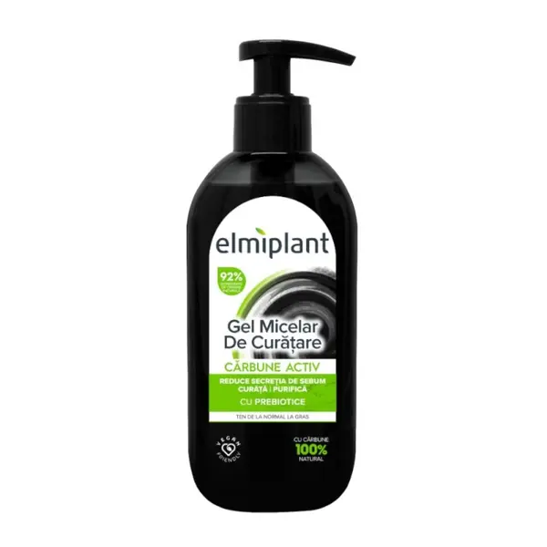 Gel Micelar Detox Charcoal Elmiplant 200 ml