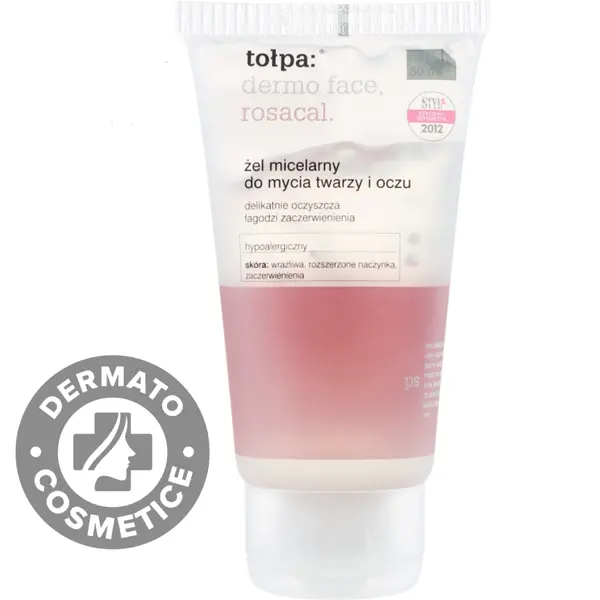Gel micelar pentru ten sensibil si cuperoza Dermo Face Rosacal, 150ml, Tołpa