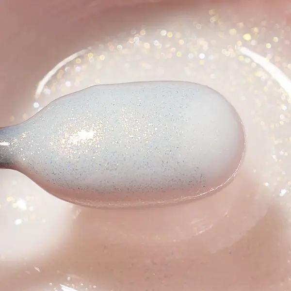 Gel Milky White - Shimmer Obsession Gel Everin 15gr cu Sclipici 08