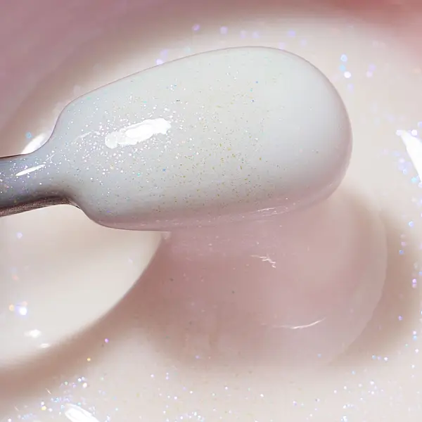 Gel Milky White - Shimmer Obsession Gel Everin 15gr cu Sclipici 03