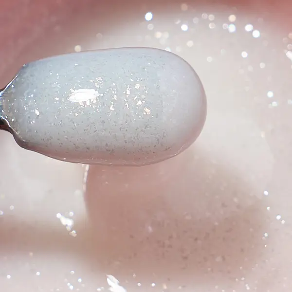Gel Milky White - Shimmer Obsession Gel Everin 50gr cu Sclipici 05