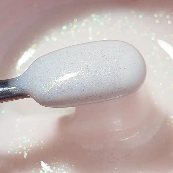 Gel Milky White - Shimmer Obsession Gel Everin 50gr cu Sclipici 04