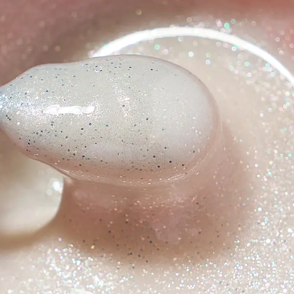 Gel Milky White - Shimmer Obsession Gel Everin 50gr cu Sclipici 09