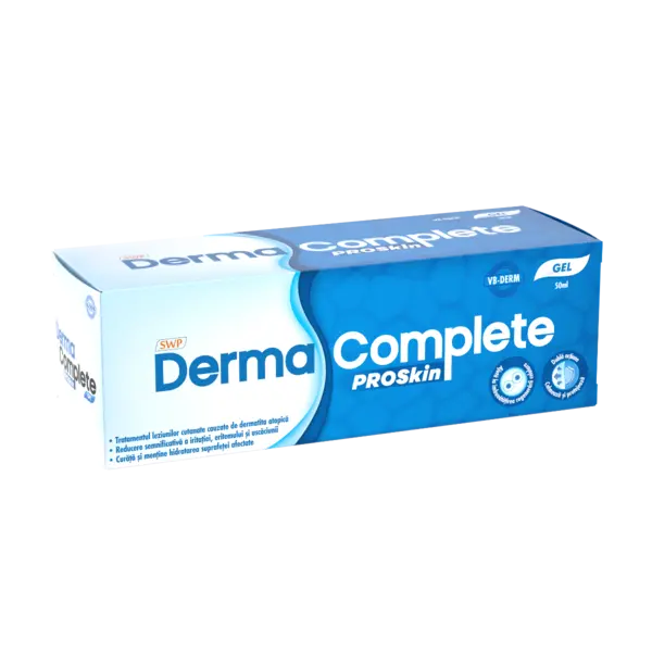 Gel pentru afectiuni cutanate ale pielii Derma Complete Proskin, 50ml, Sun Wave Pharma