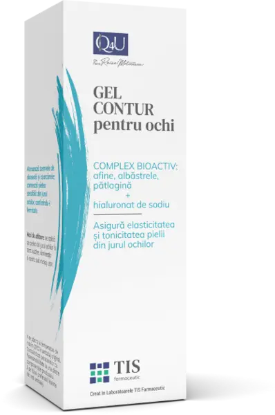 Gel pentru conturul ochilor NutriTIS Q4U, 20ml, Tis Farmaceutic