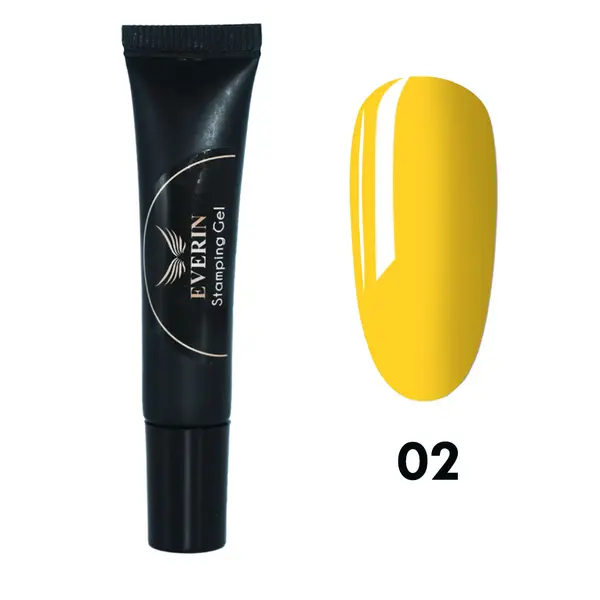 Gel pentru Ștampilă la Tub Everin 02 – Galben | Pigment Puternic și Precizie Maximă