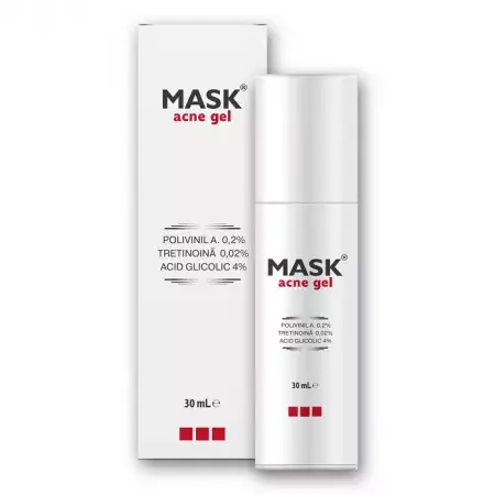 Gel pentru tratamentul comedoanelor inchise si deschise Mask Acne Gel, Meditrina Pharmaceuticals | 30 ml
