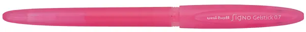 Gel roller Uniball Signo Gelstick – Roz fluorescent, 0,7 mm