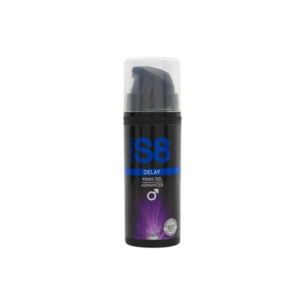 Gel S8 Delay Advanced, ajută la întârzierea ejaculării, conține ingrediente naturale, fără parabeni și sulfați, 30 ml