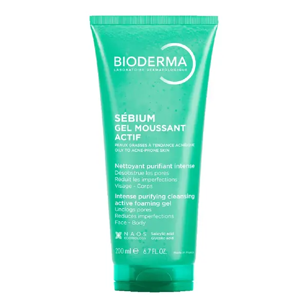 Gel spumant activ Sebium, 200 ml, Bioderma