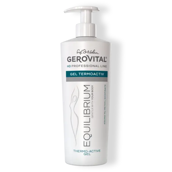 Gel Termoactiv Remodelare Corporală Cu Escină Pentru Combaterea Celulitei, Gerovital H3 Equilibrium, 500 Ml
