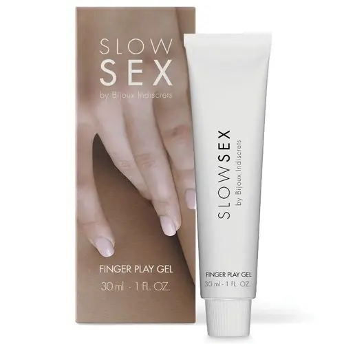 Gel unisex Slow Sex by BIJOUX INDISCRETS Finger Play, pentru stimularea zonelor erogene și lubrifiere, 30 ml