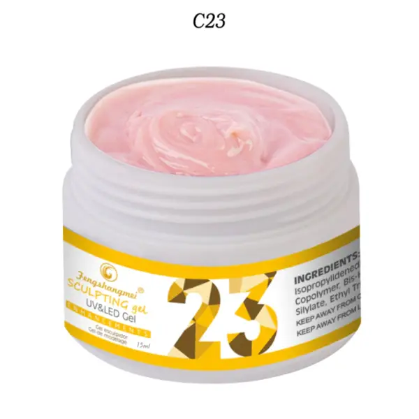 Gel UV Construcție FSM Nr. 23 15ml | Roz Natural cu Subton Cald | fsm-romania.ro