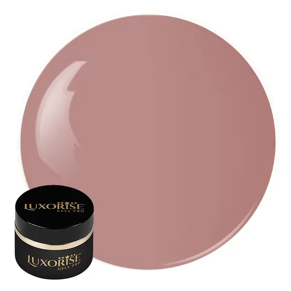 Gel UV Constructie Unghii RevoFlex LUXORISE 30ml, Cover Nude - Dark