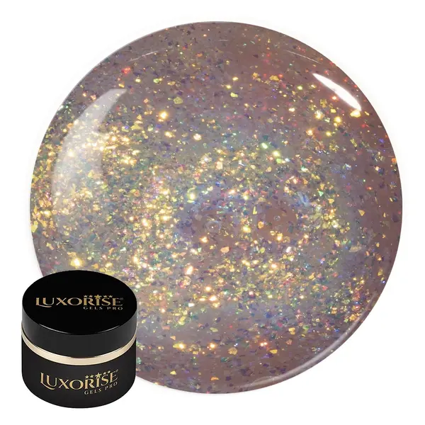Gel UV Constructie Unghii RevoFlex LUXORISE 30ml, Glassy Galaxy