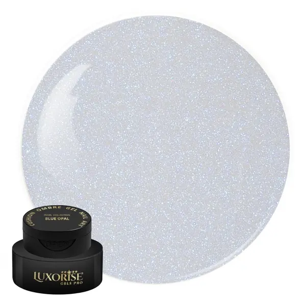 Gel UV Nail Art Babyboomer LUXORISE Cushion Ombre Pearl - Blue Opal, 2ml